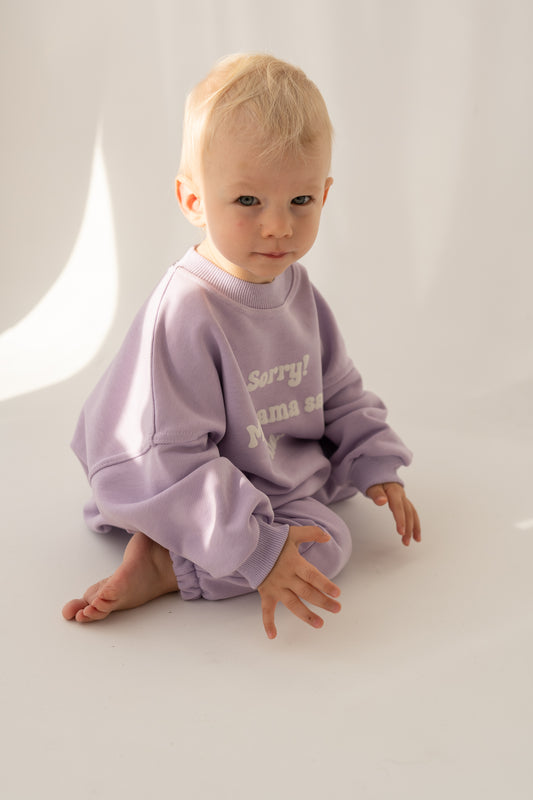 BLUZA OVERSIZE SAID NO... LILA