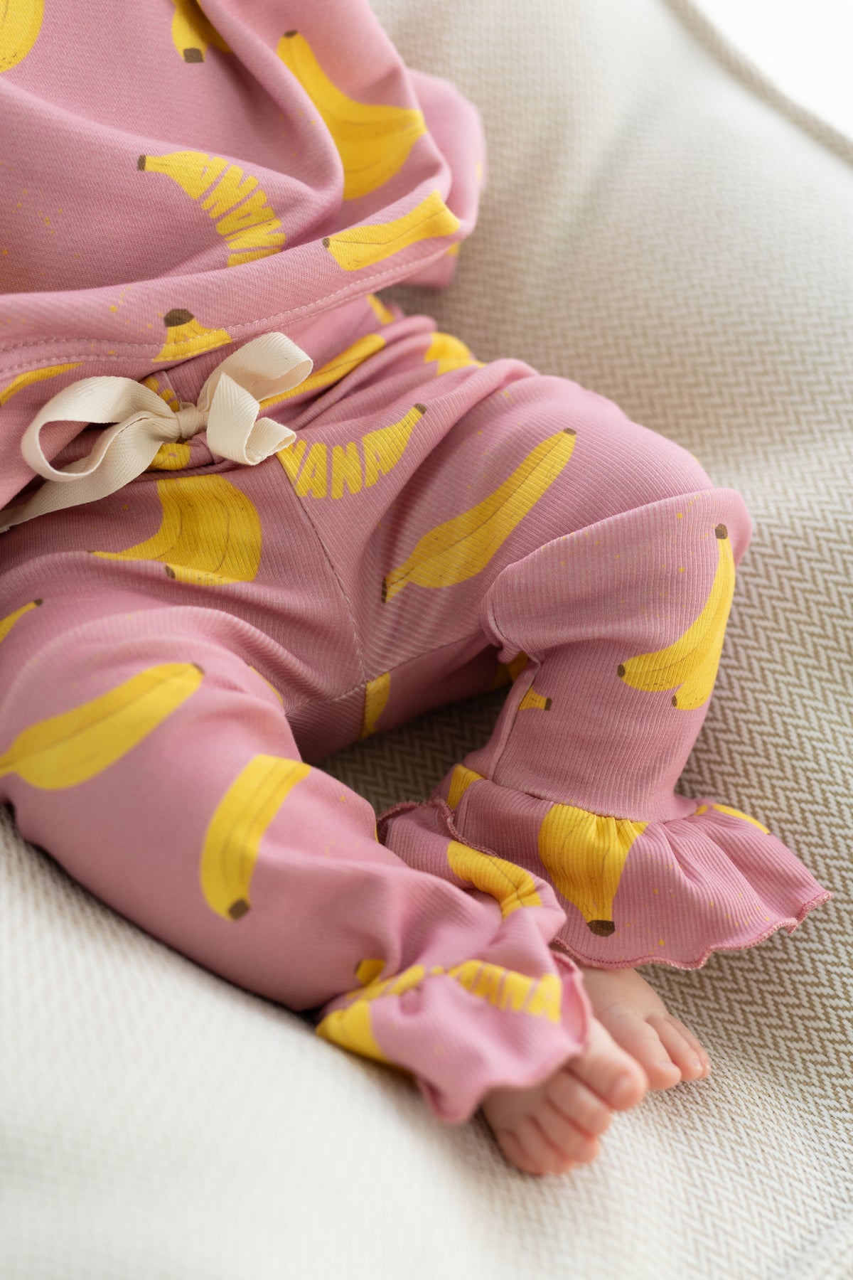 Legginsy z falbanką PINK BANANA