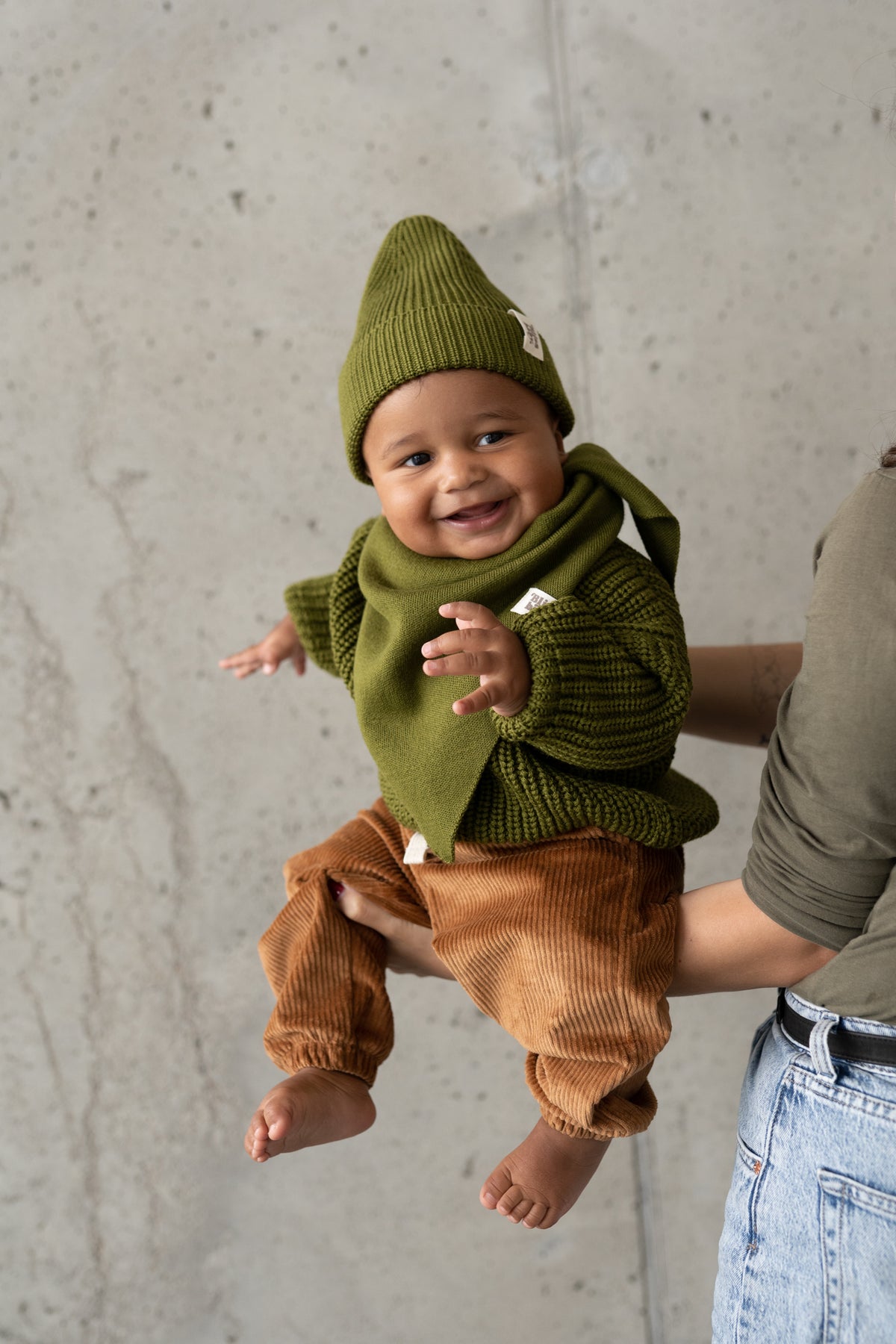 Sweter merino OLIVE
