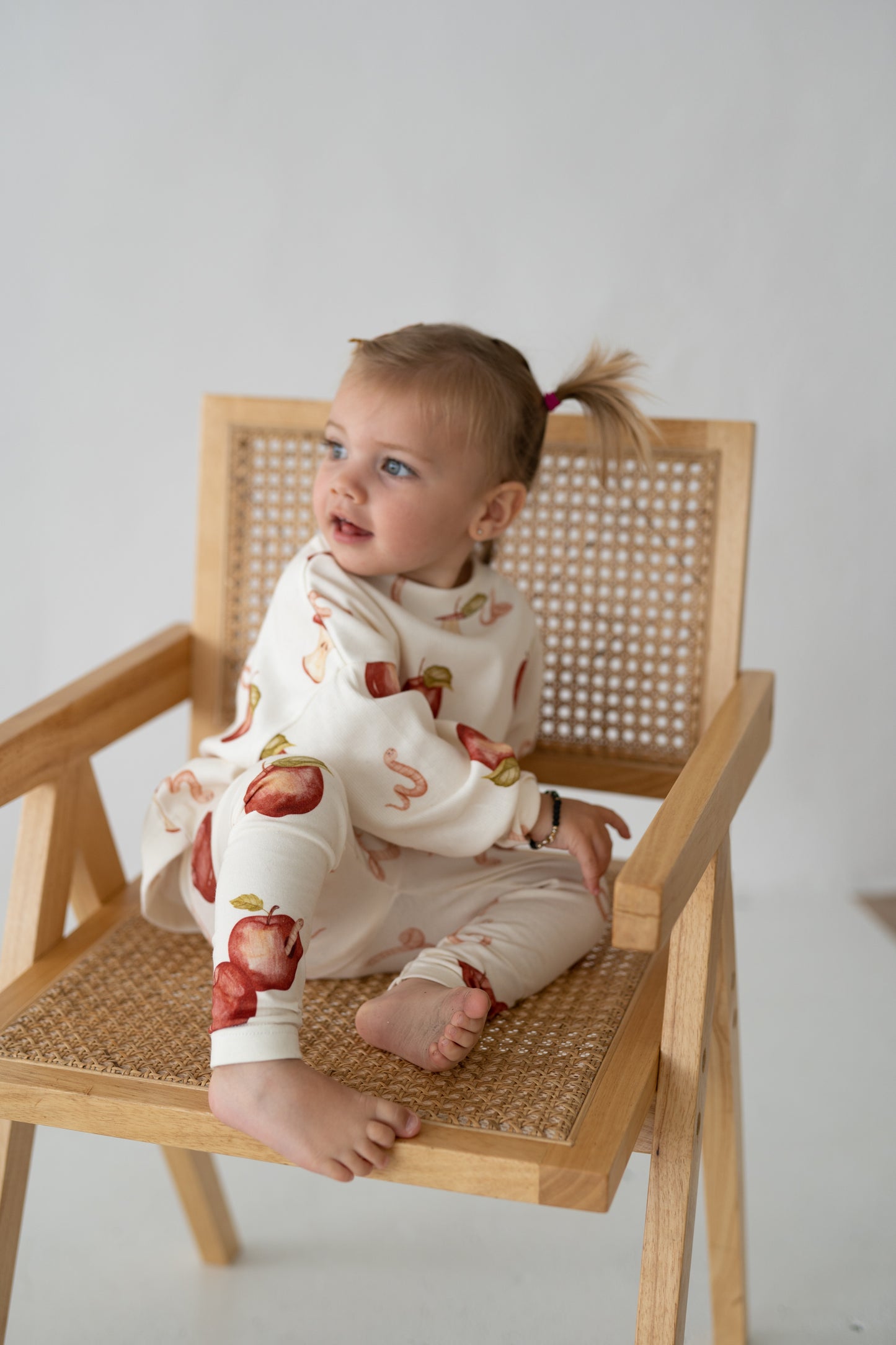 Bluza prążkowana oversize JABŁKA