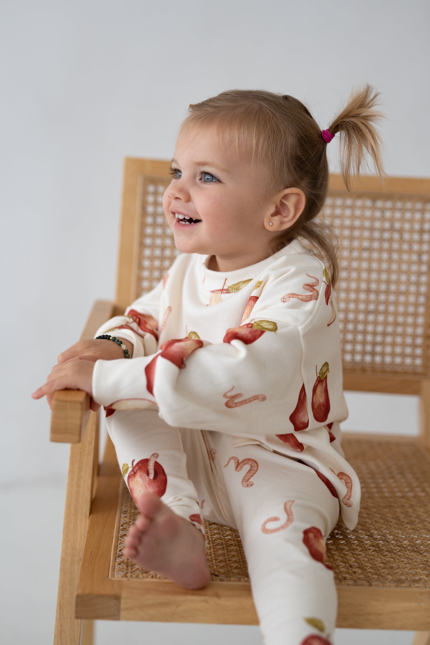 Bluza prążkowana oversize JABŁKA