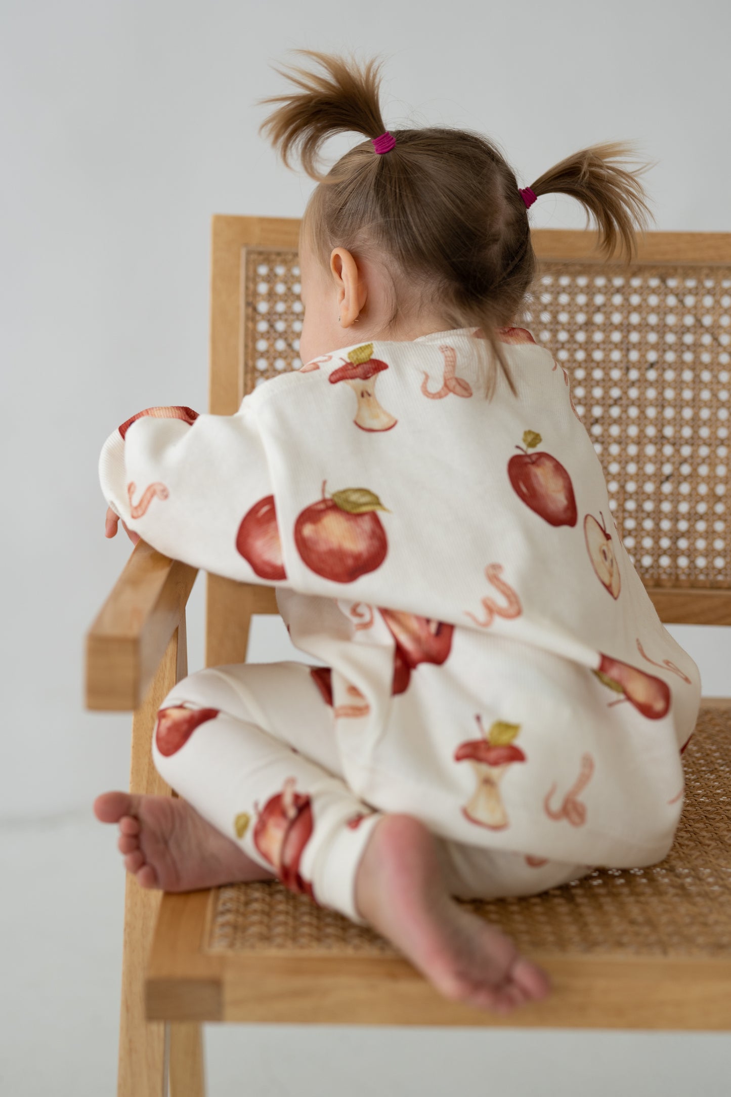 Bluza prążkowana oversize JABŁKA