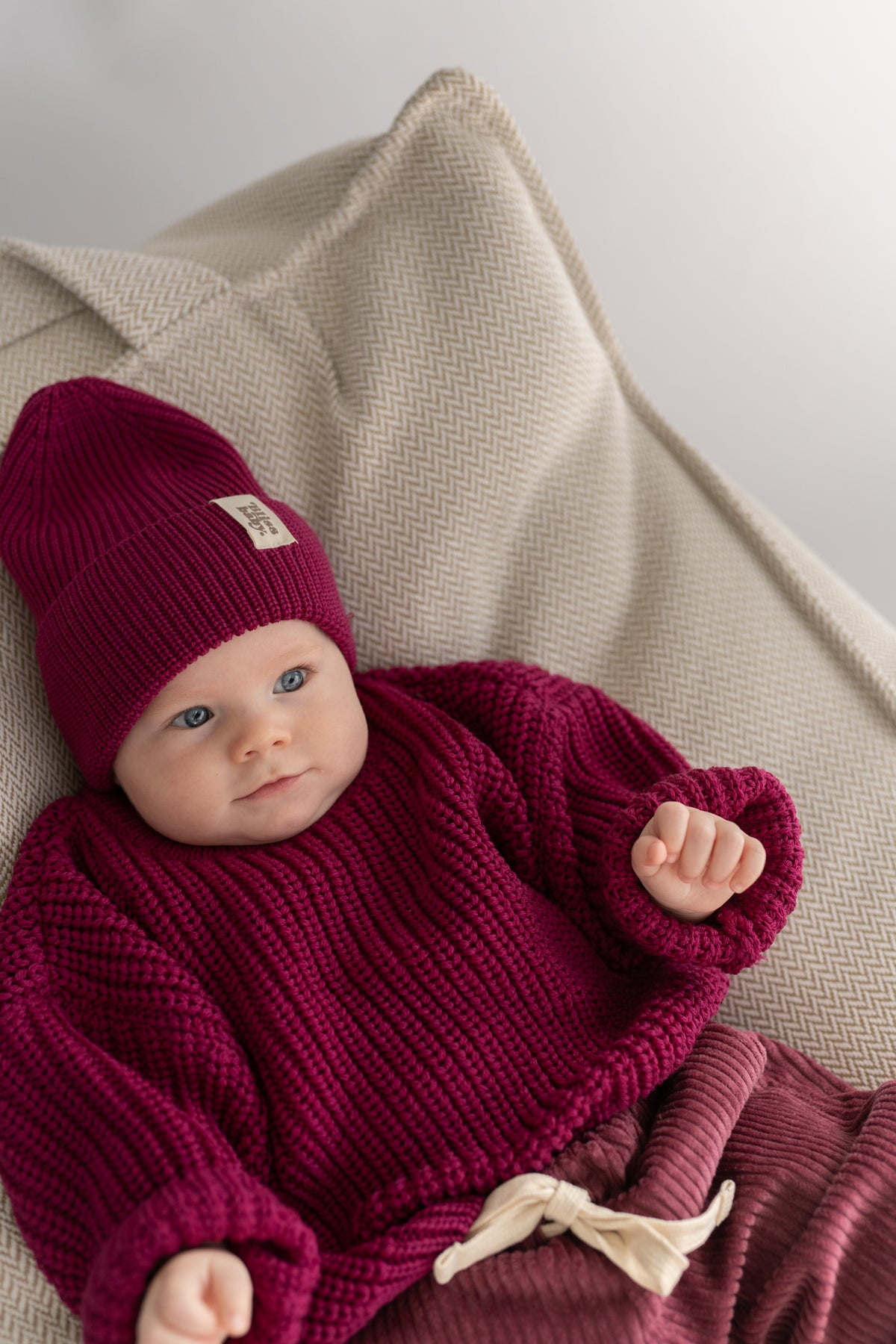 Czapka merino MAGENTA