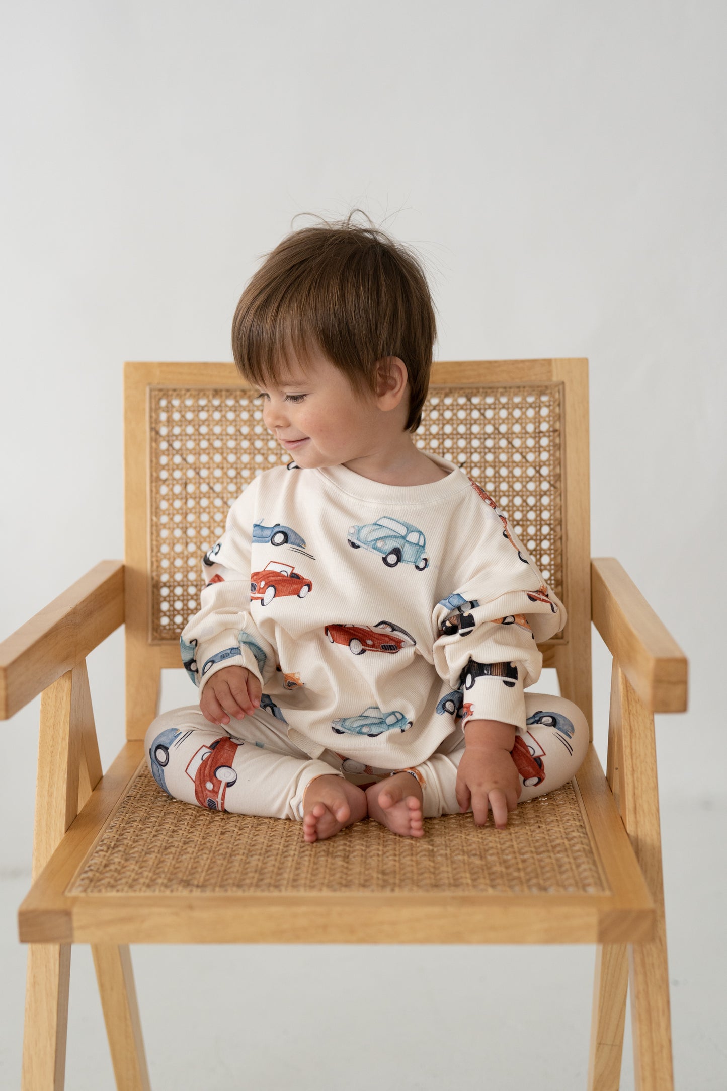 Bluza prążkowana oversize RETRO AUTKA