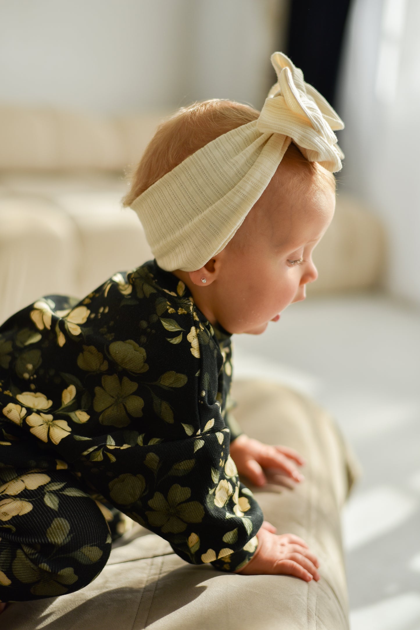 Bluza prążkowana oversize RÓŻE CZARNE