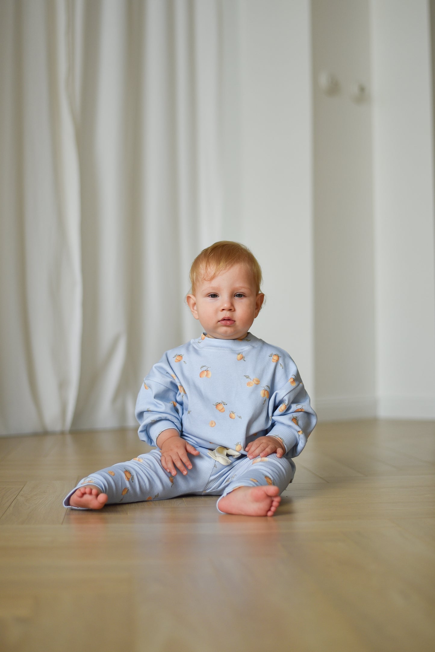 Bluza prążkowana oversize CYTRYNKI