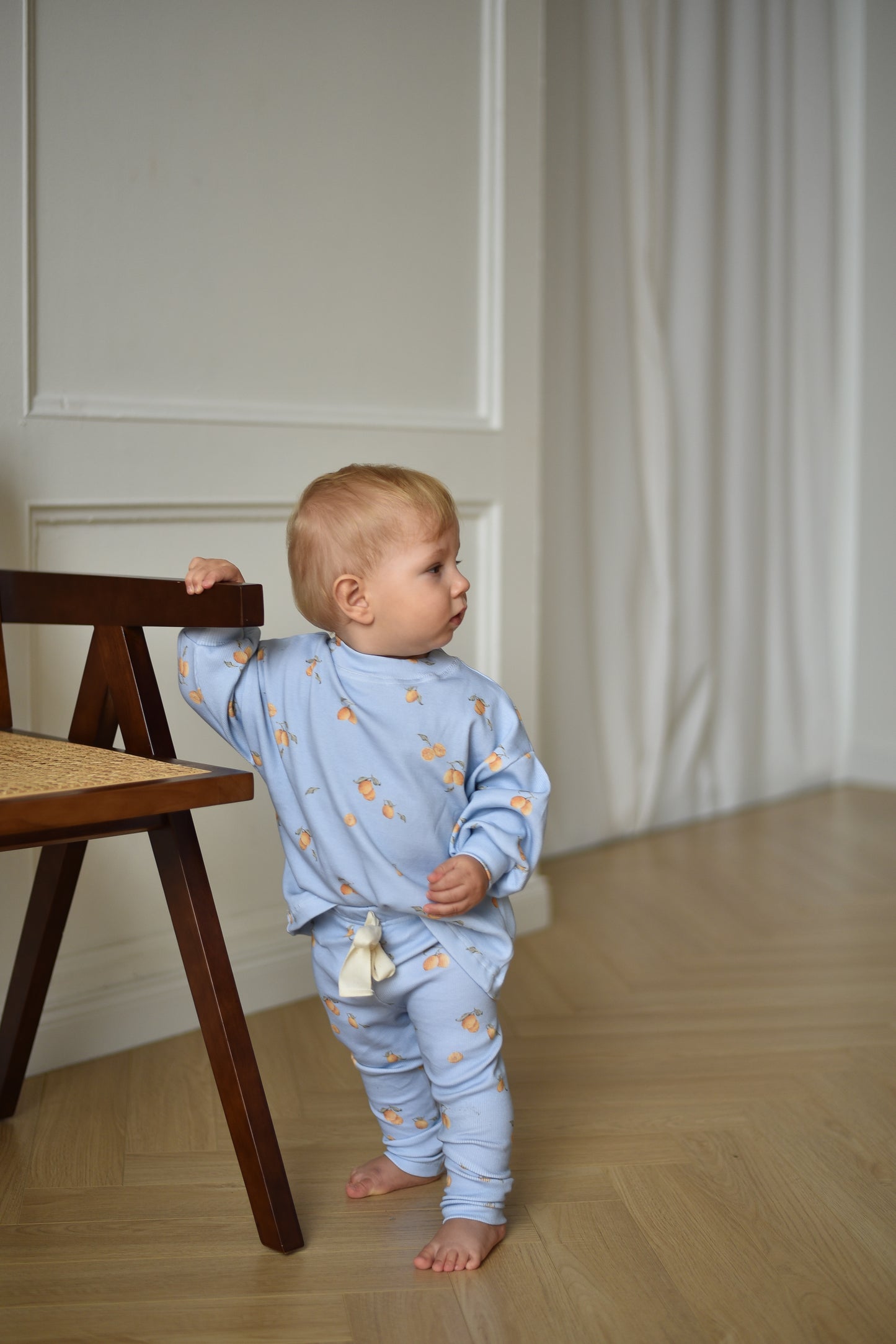Bluza prążkowana oversize CYTRYNKI