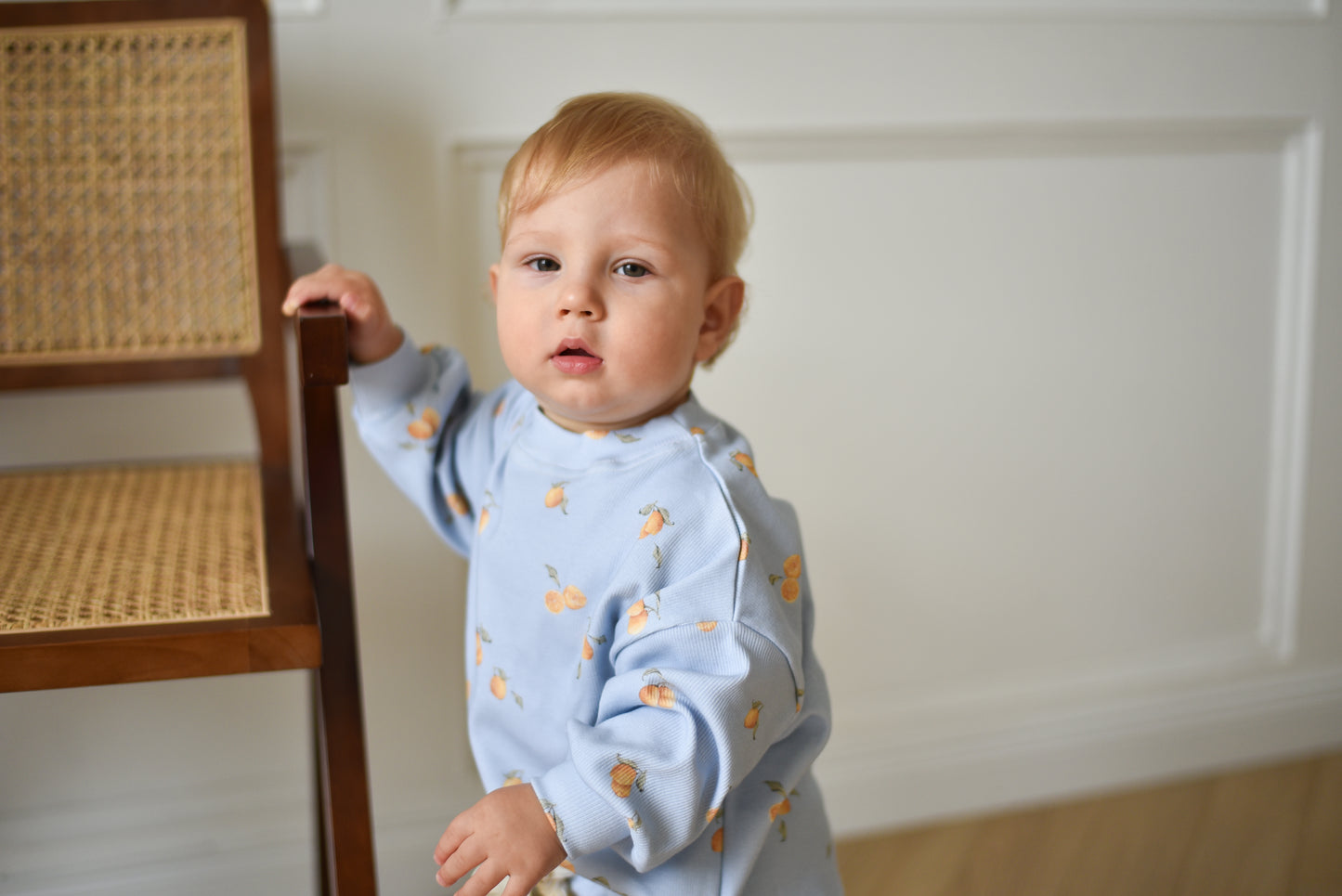 Bluza prążkowana oversize CYTRYNKI