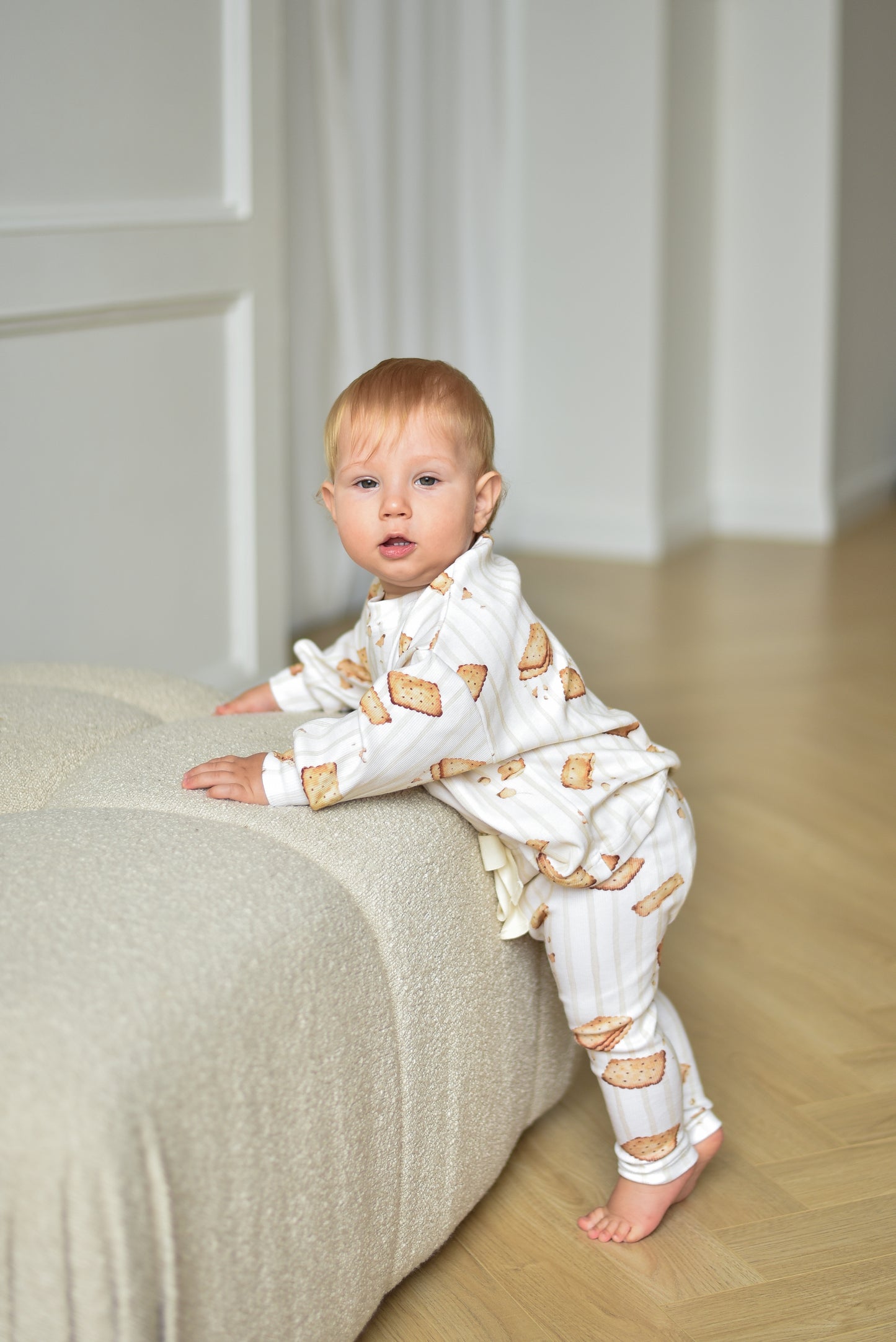 Bluza prążkowana oversize HERBATNIKI
