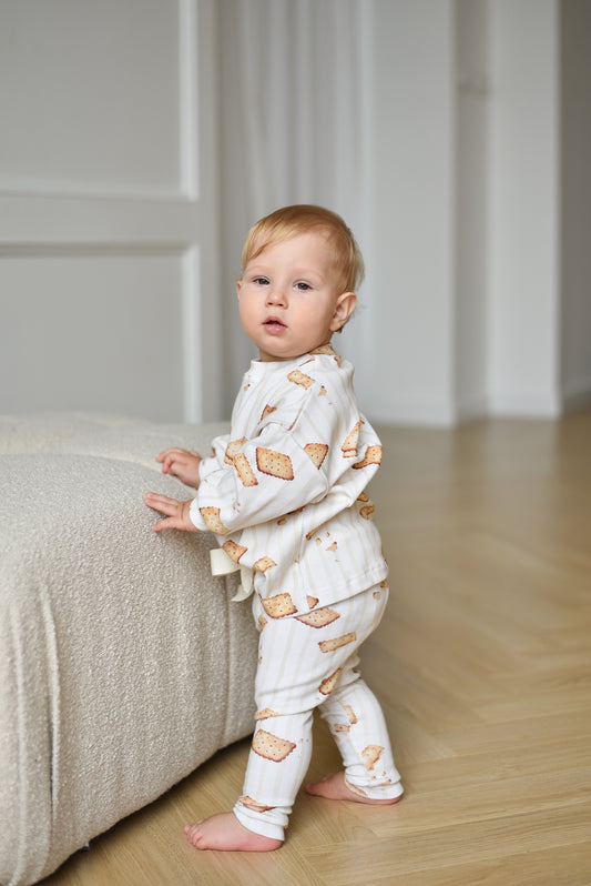 Bluza prążkowana oversize HERBATNIKI