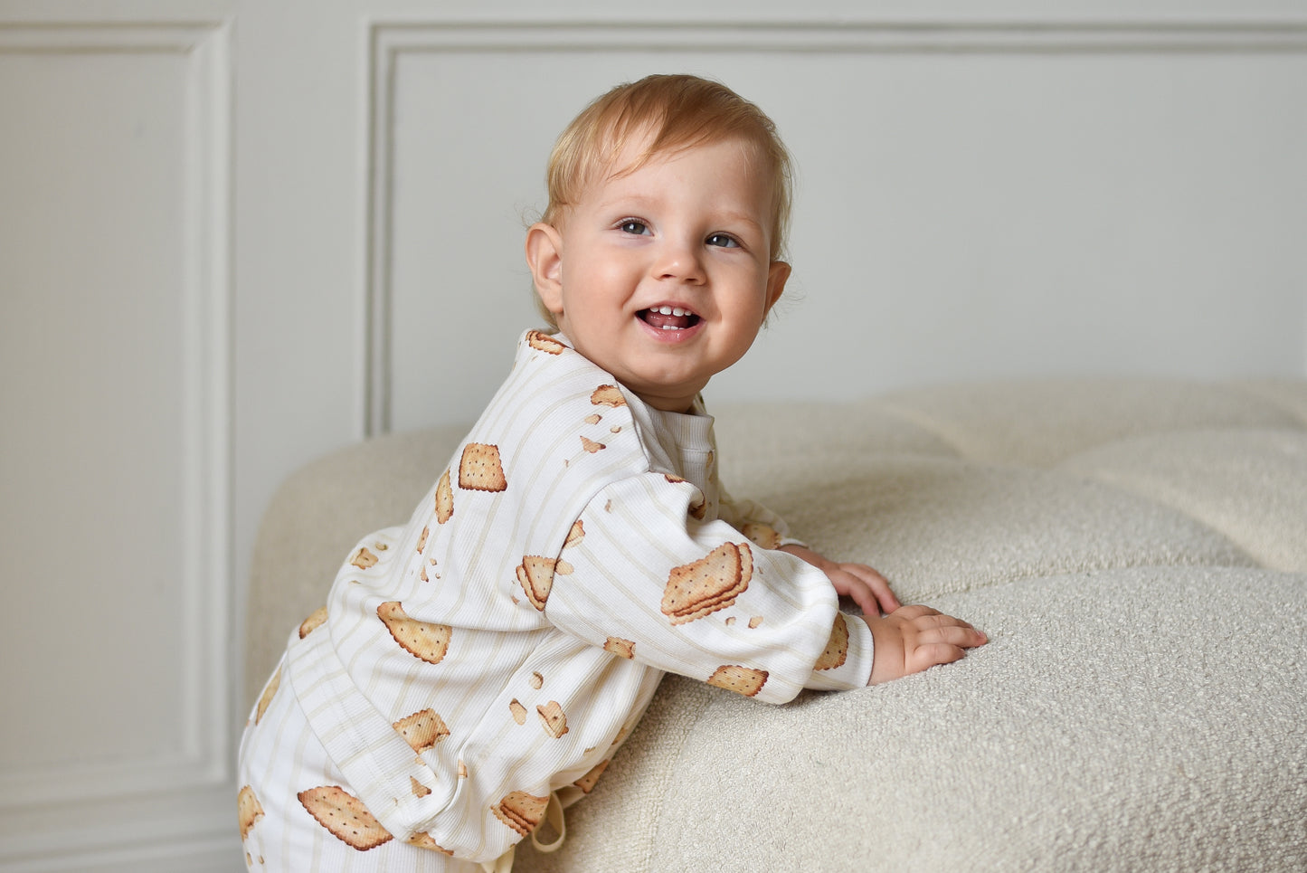 Bluza prążkowana oversize HERBATNIKI