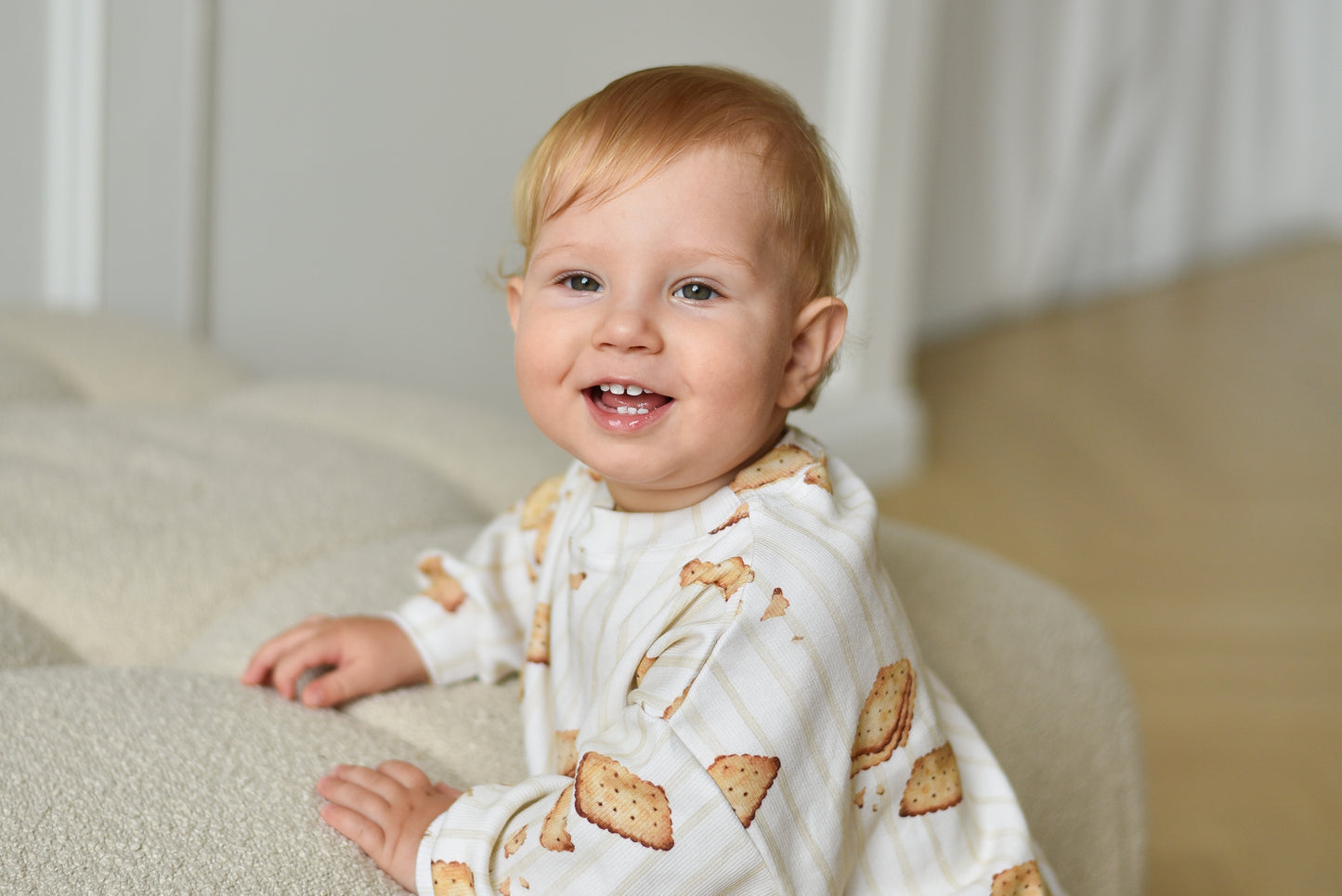 Bluza prążkowana oversize HERBATNIKI