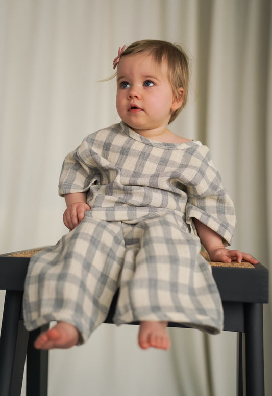 Kuloty muślinowe DOVE GREY