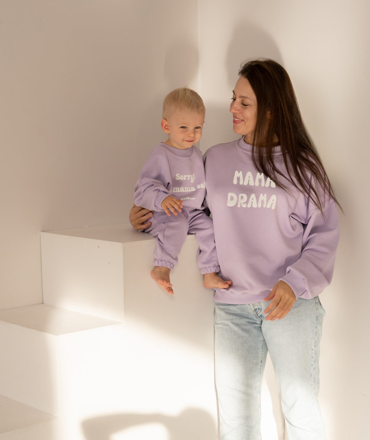 BLUZA OVERSIZE MAMA DRAMA LILA
