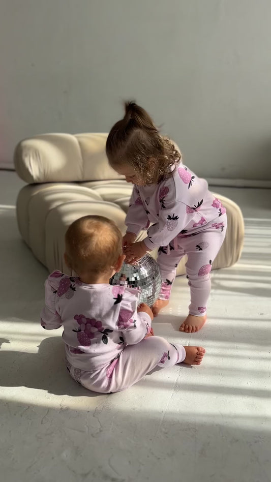 Legginsy OWOCE RÓŻOWE