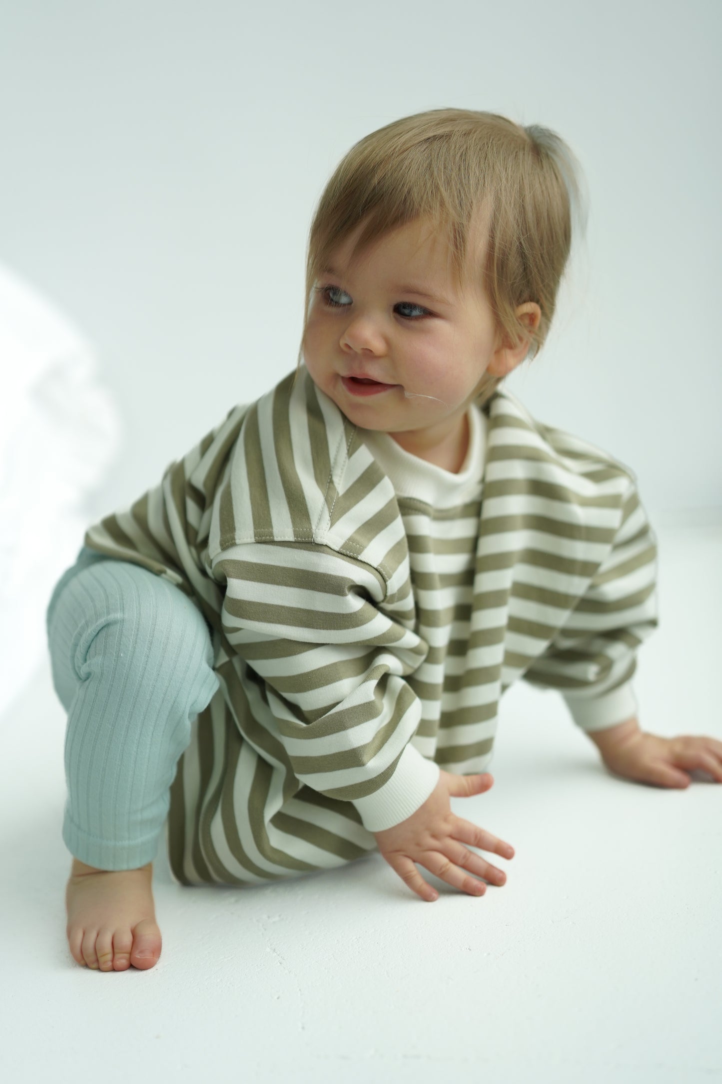 Bluza oversize GREEN STRIPES