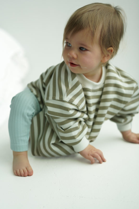Bluza oversize GREEN STRIPES