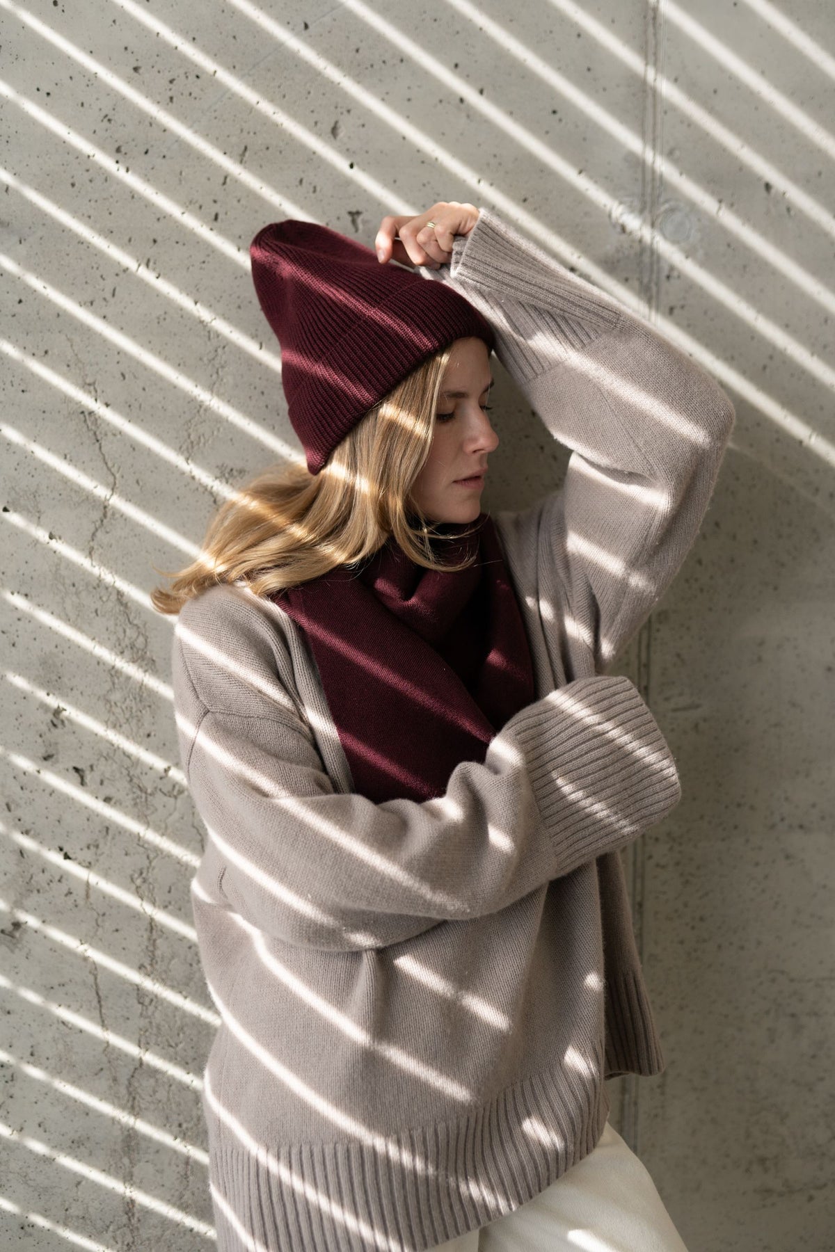 CHUSTA merino MERLOT MAMA