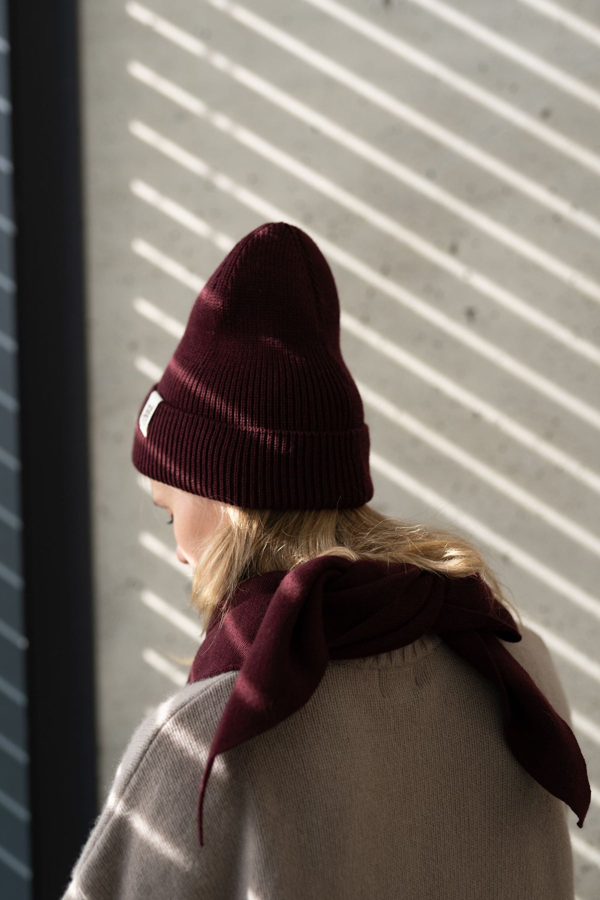 Czapka merino MERLOT MAMA