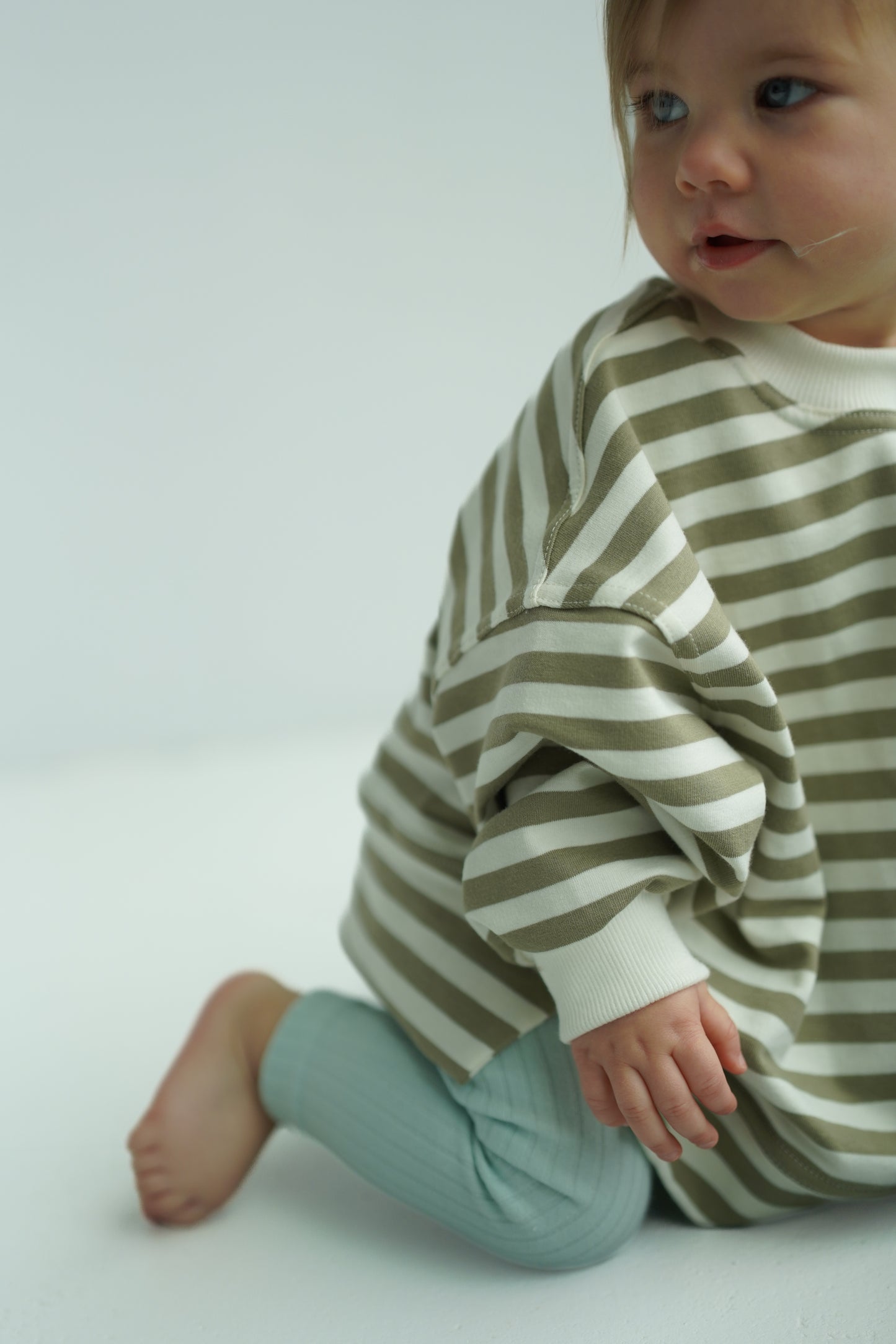 Bluza oversize GREEN STRIPES