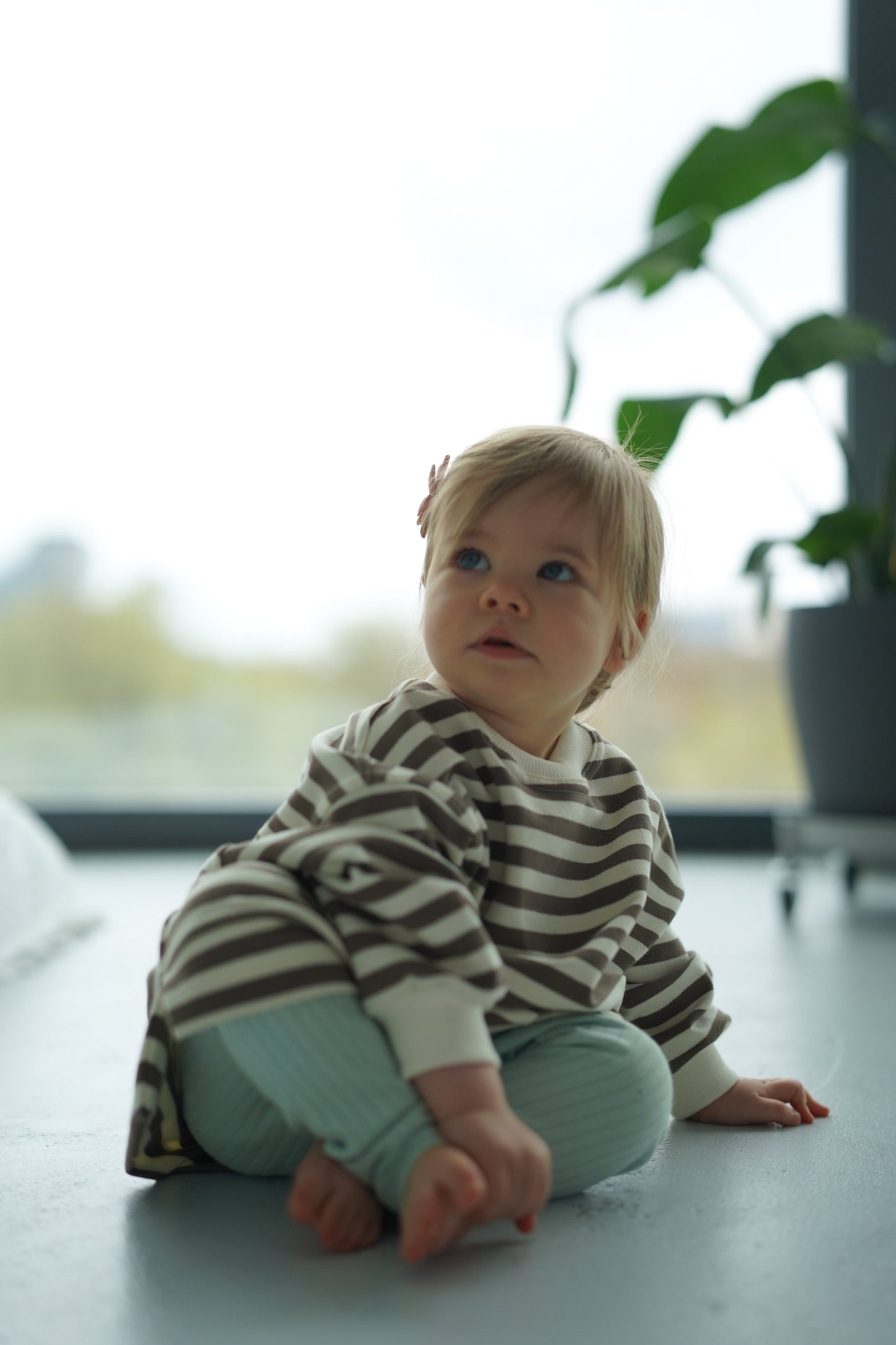 Bluza oversize BROWN STRIPES