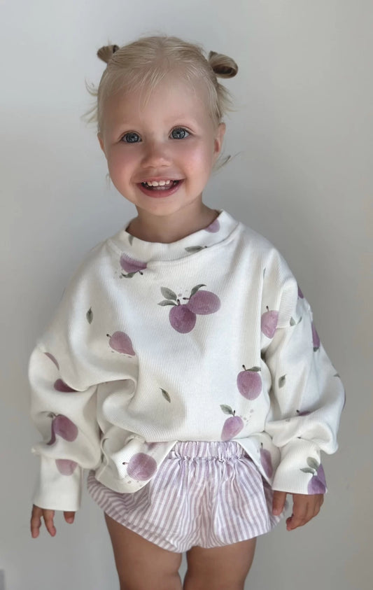 Bluza oversize ŚLIWKI