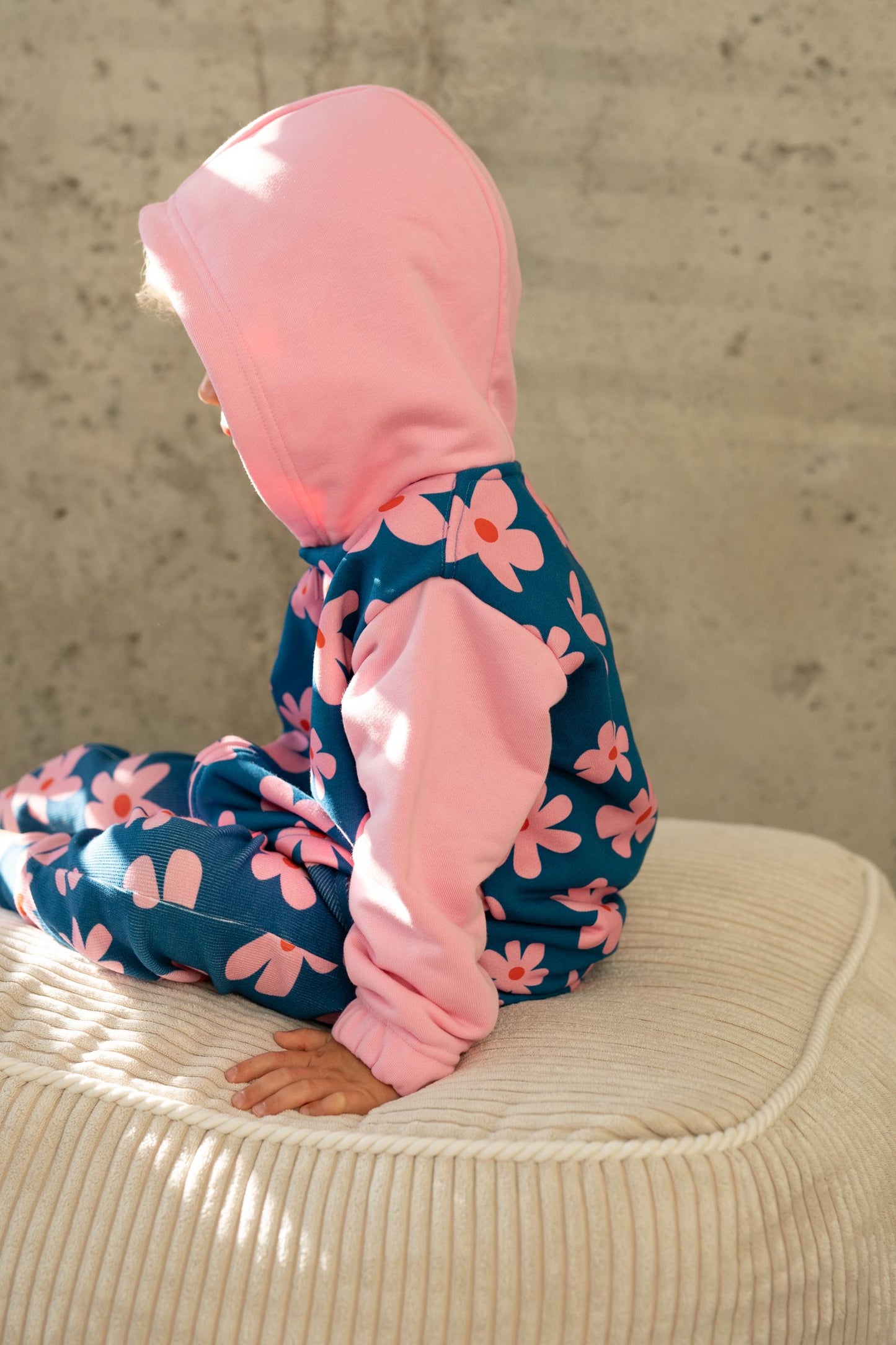 Bluza na zamek FLOWER POWER MIDNIGHT
