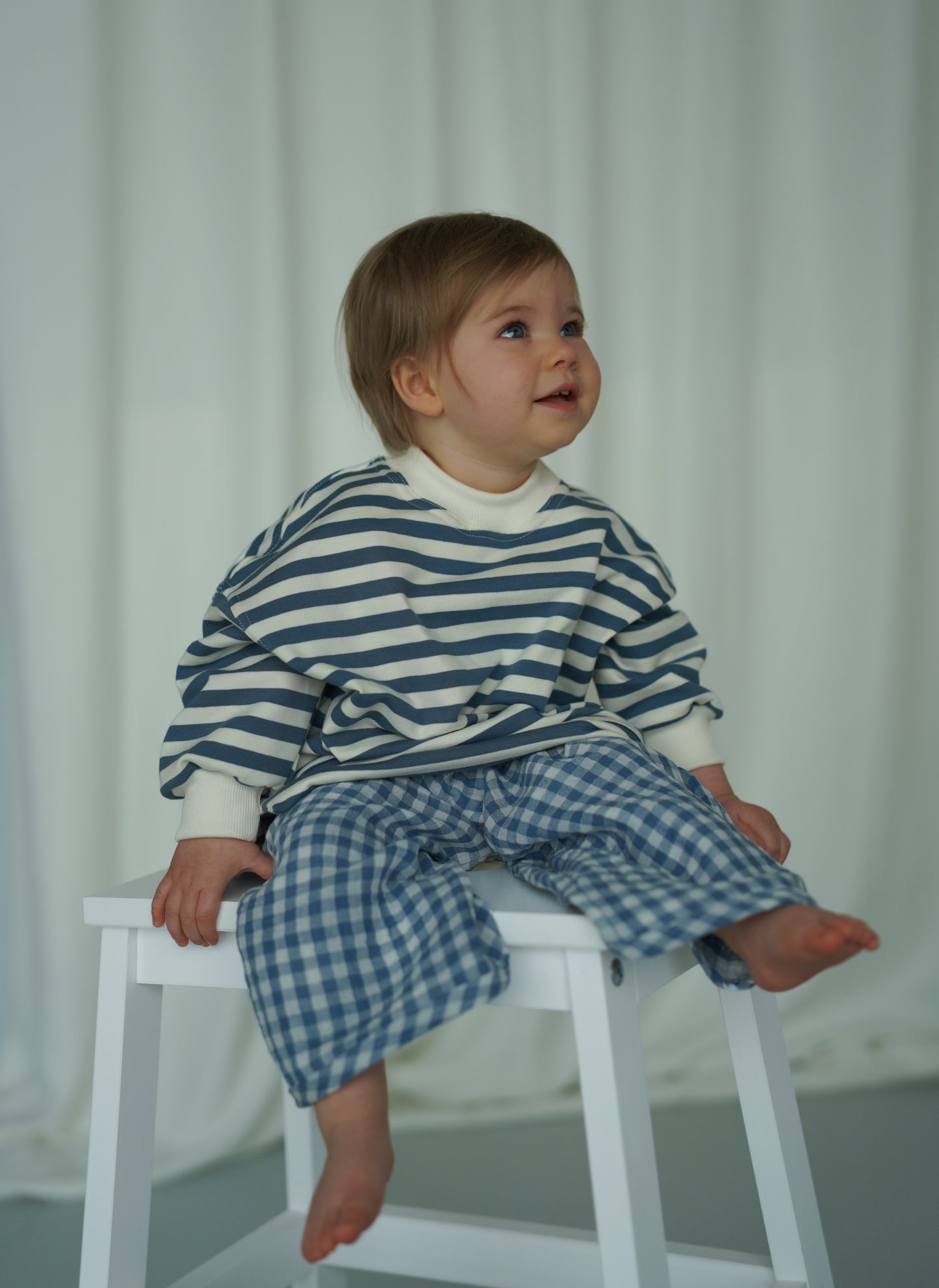 Bluza oversize BLUE STRIPES