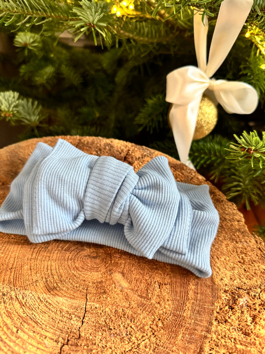 Blaues Stirnband