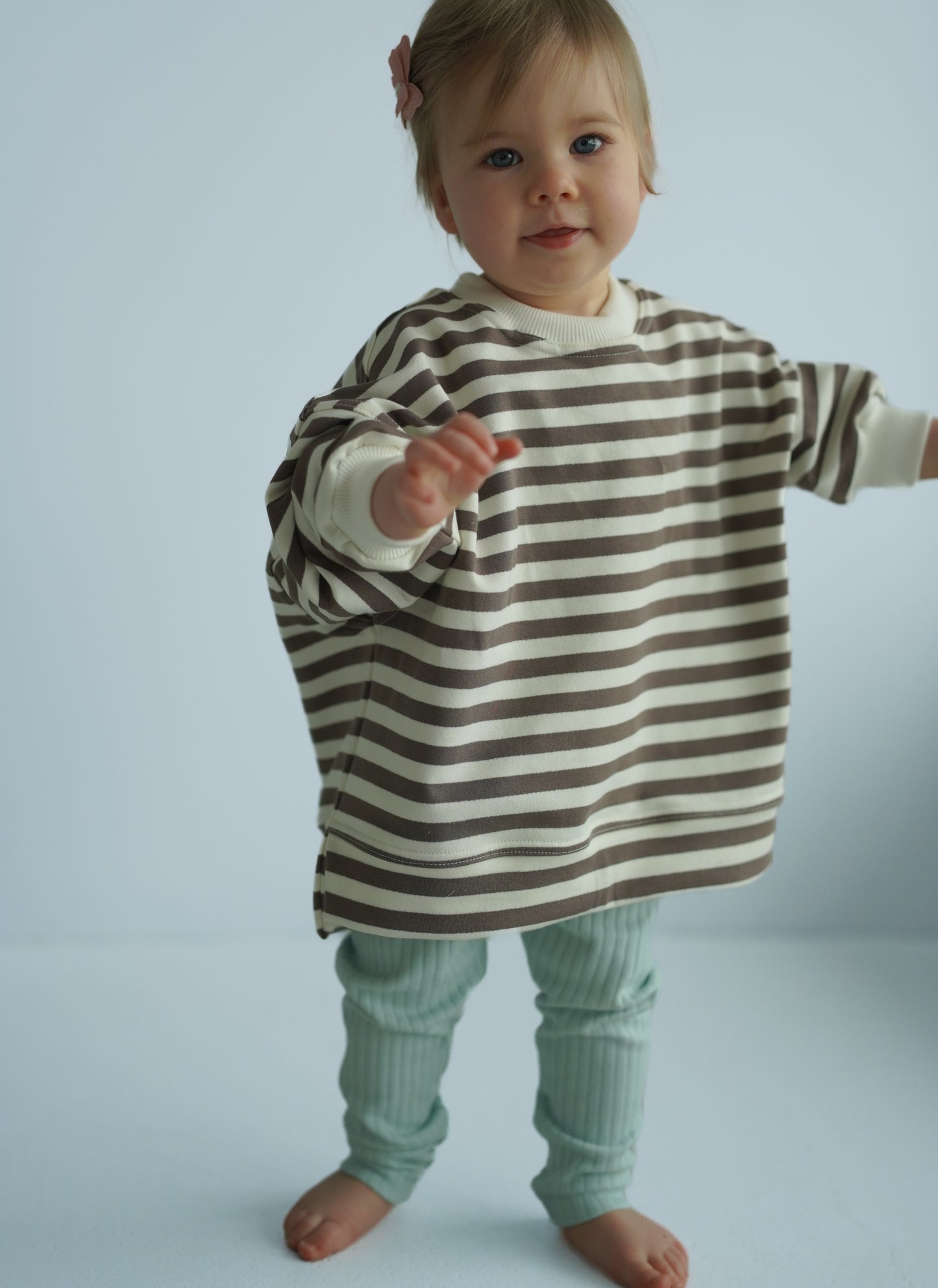 Bluza oversize BROWN STRIPES