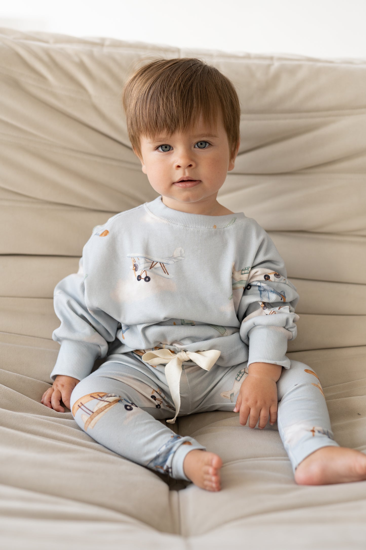 Bluza prążkowana oversize SAMOLOTY