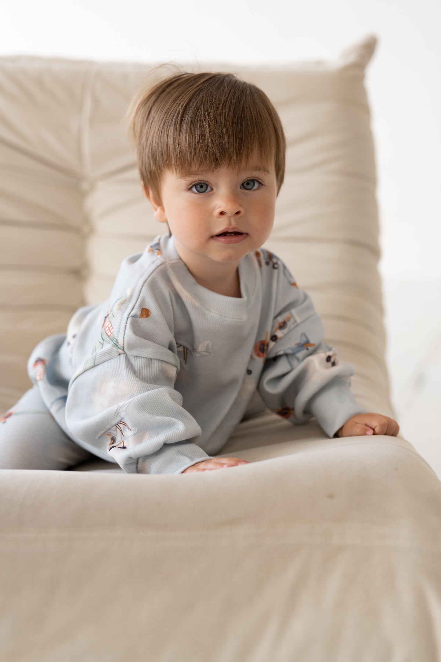 Bluza prążkowana oversize SAMOLOTY