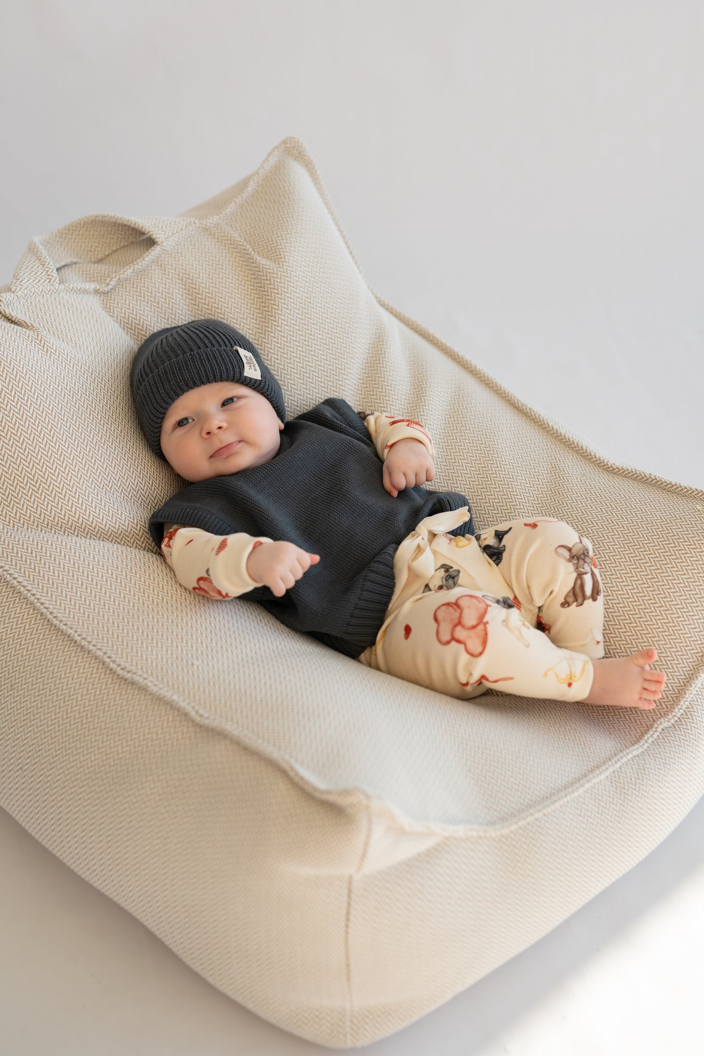 Kamizelka merino STORM GREY