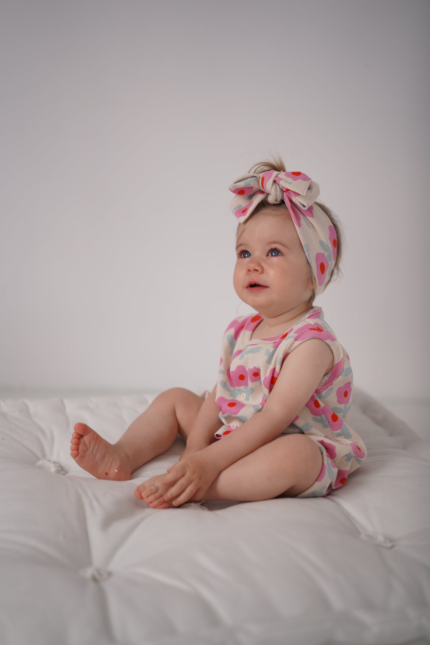 Rompers prążkowany MAGENTA