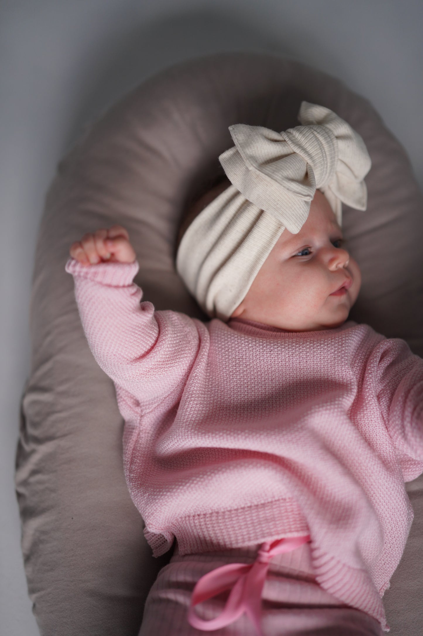 Sweter merino mgiełka LIGHT PINK
