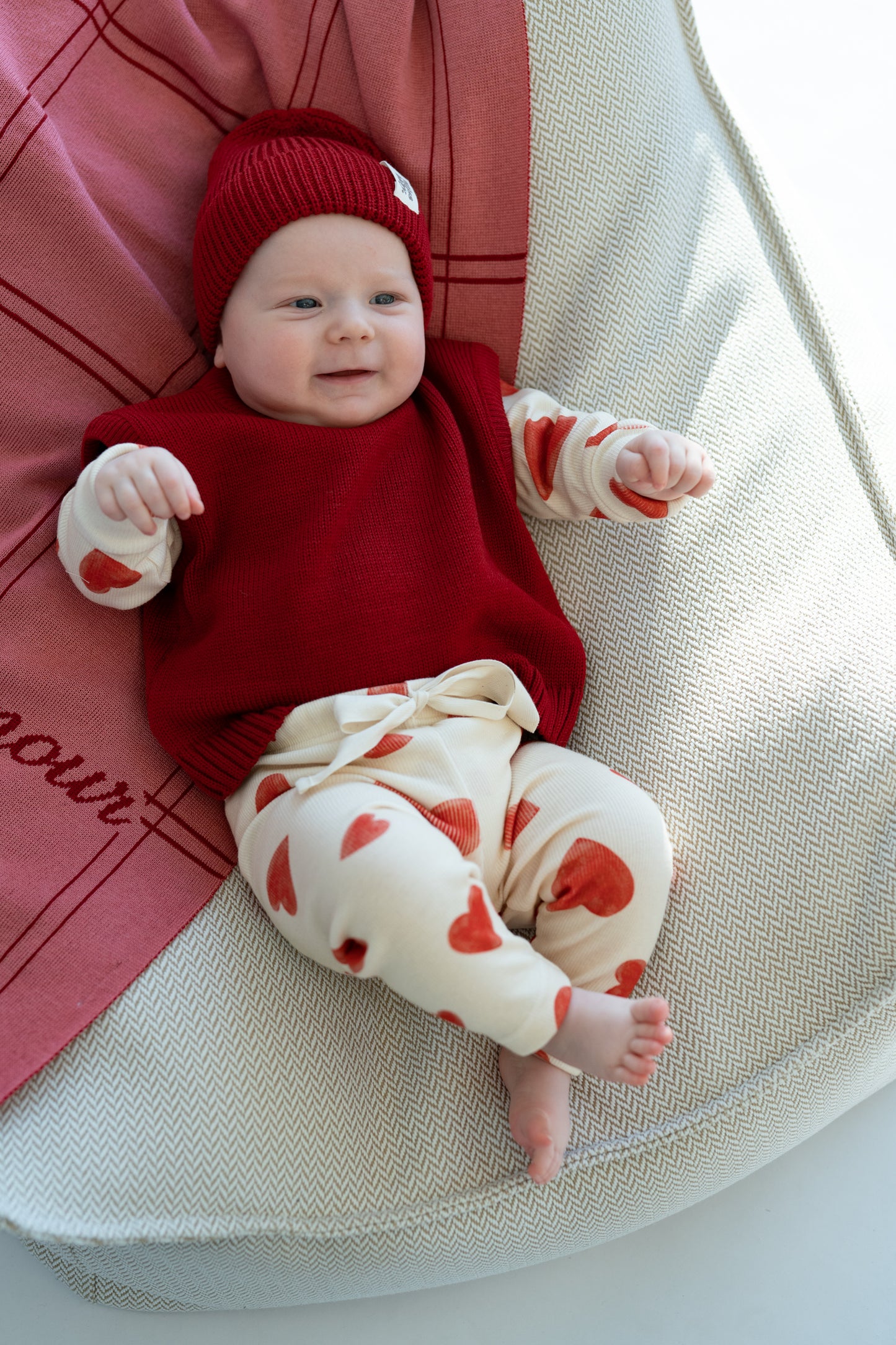 Kamizelka merino CHERRY