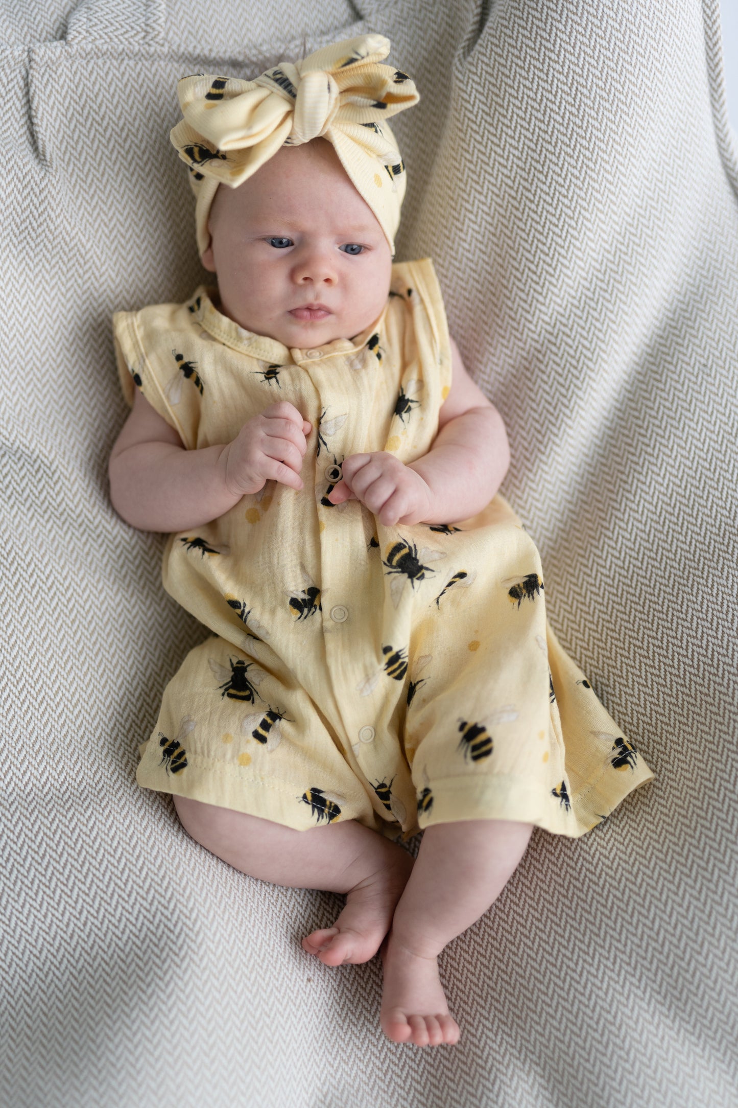 Rompers muślinowy BEES