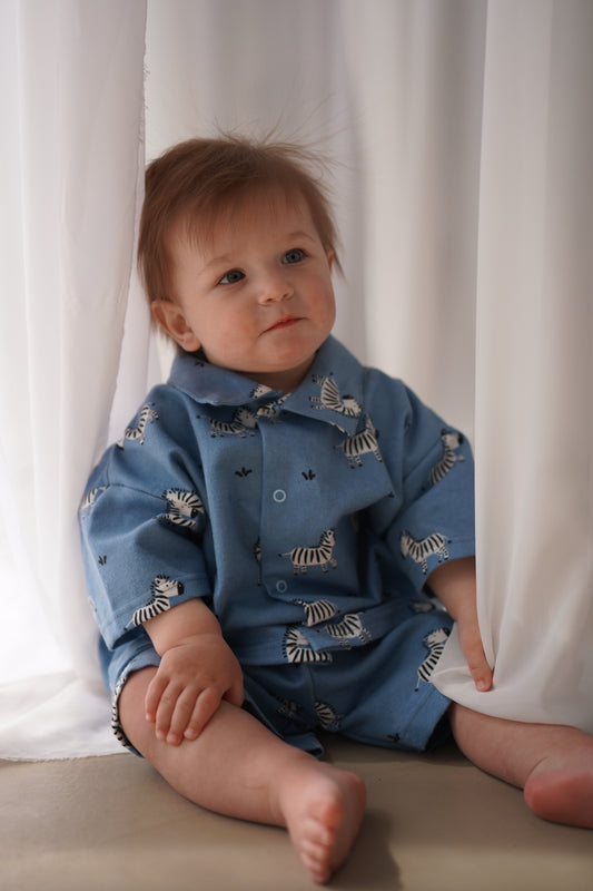 Zestaw flanelowy ZEBRA