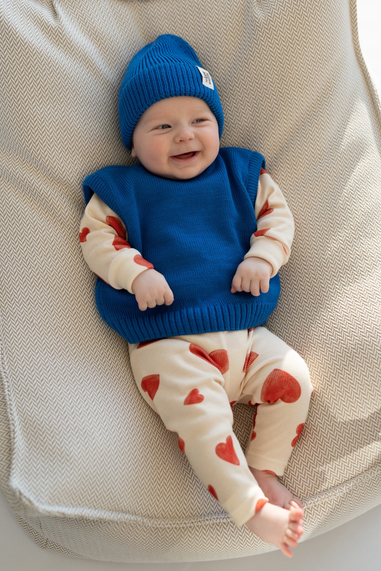 Kamizelka merino COBALT