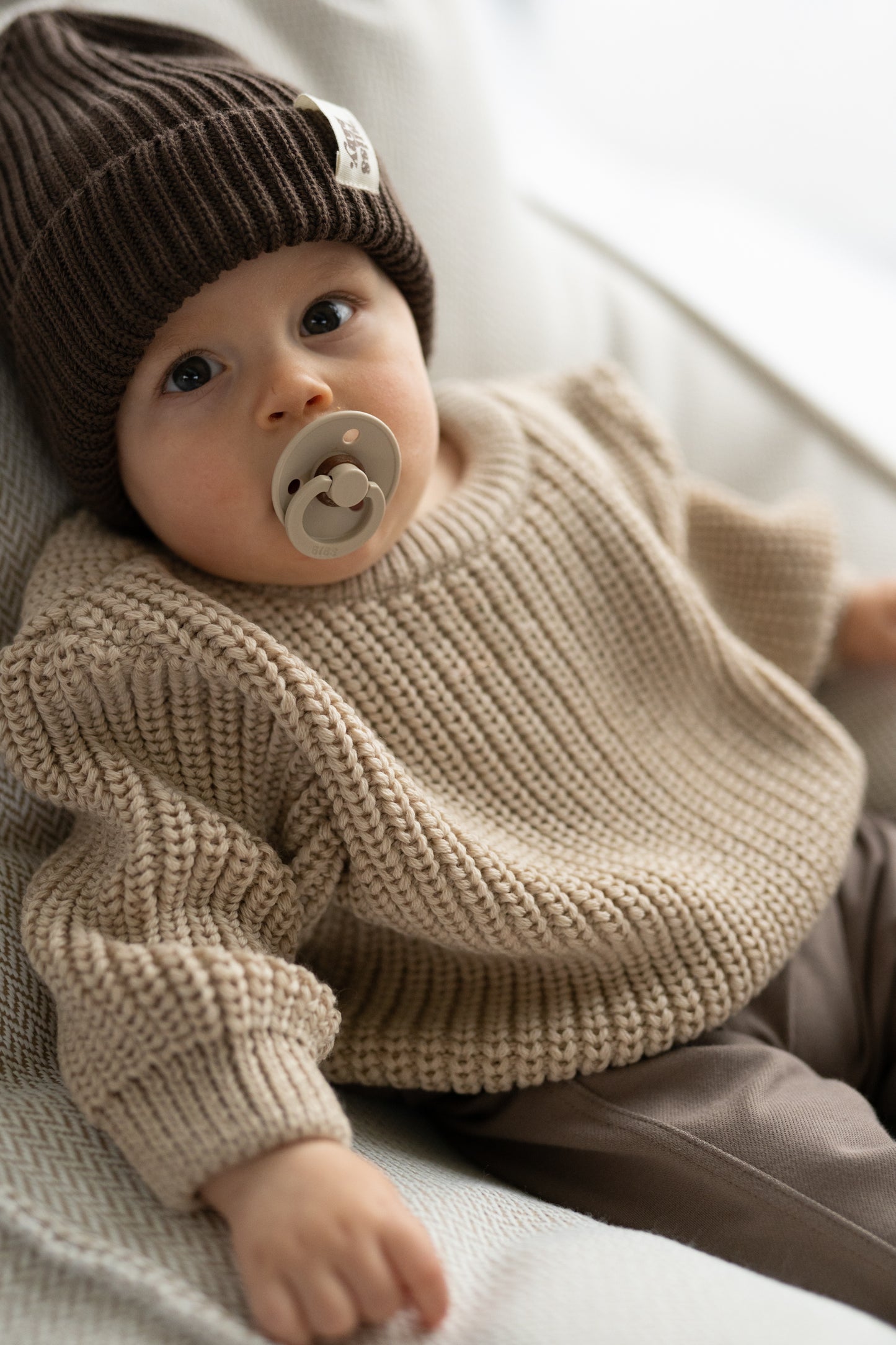 BEIGE Merinopullover