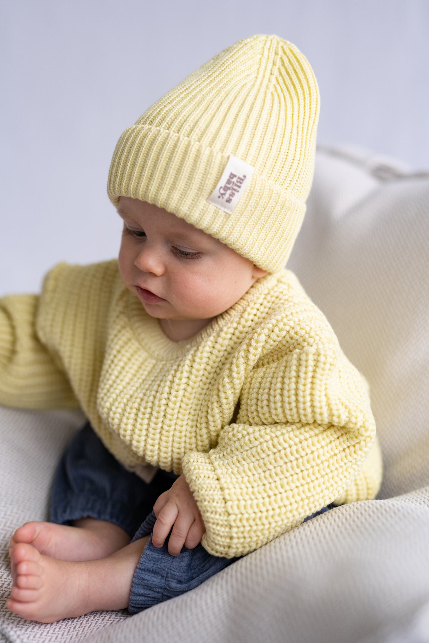 Czapka merino KANARKOWA