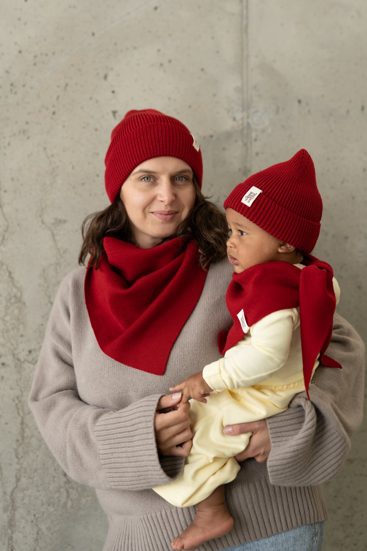 CHUSTA merino CHERRY MAMA