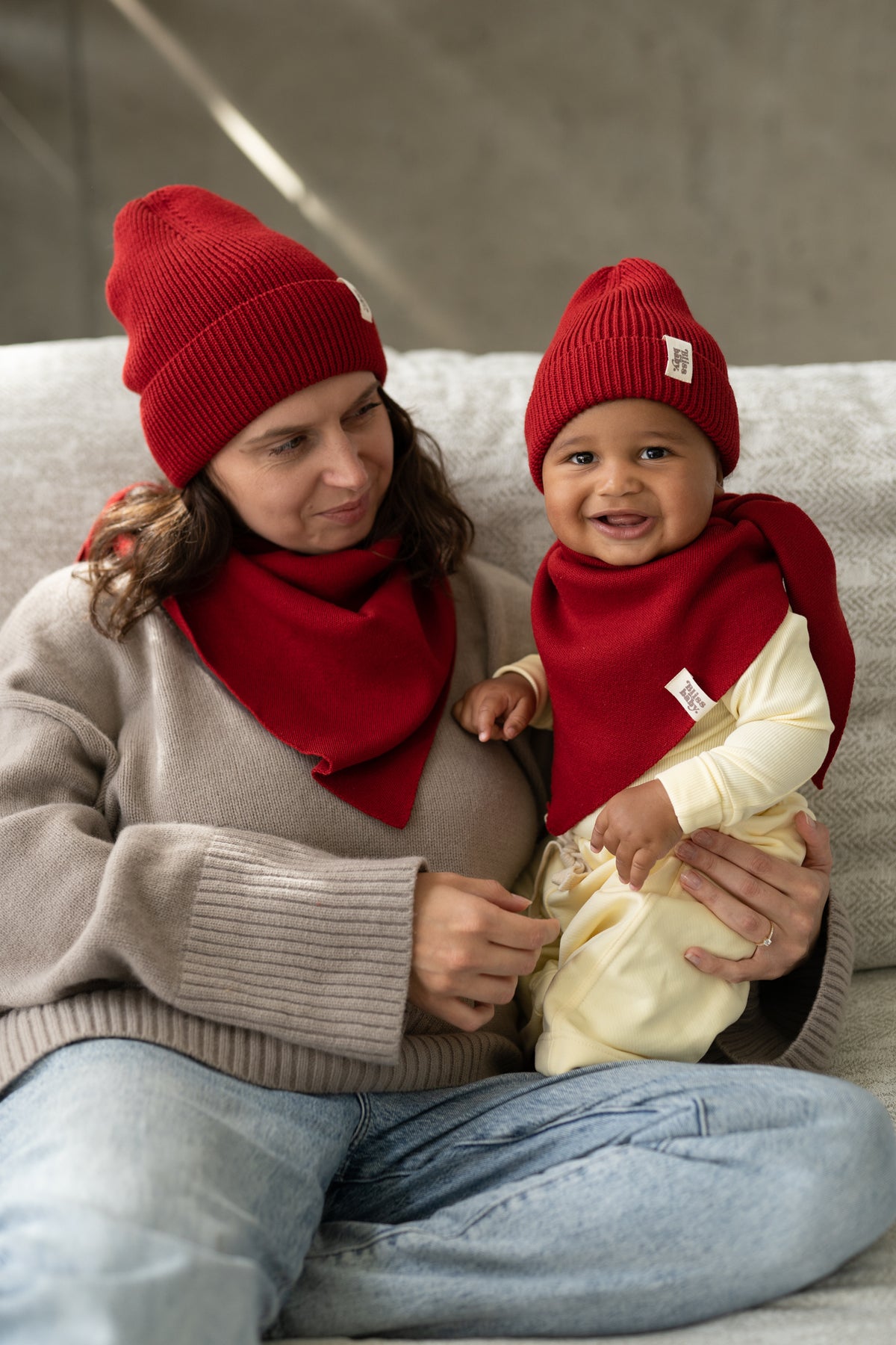 Czapka merino CHERRY MAMA