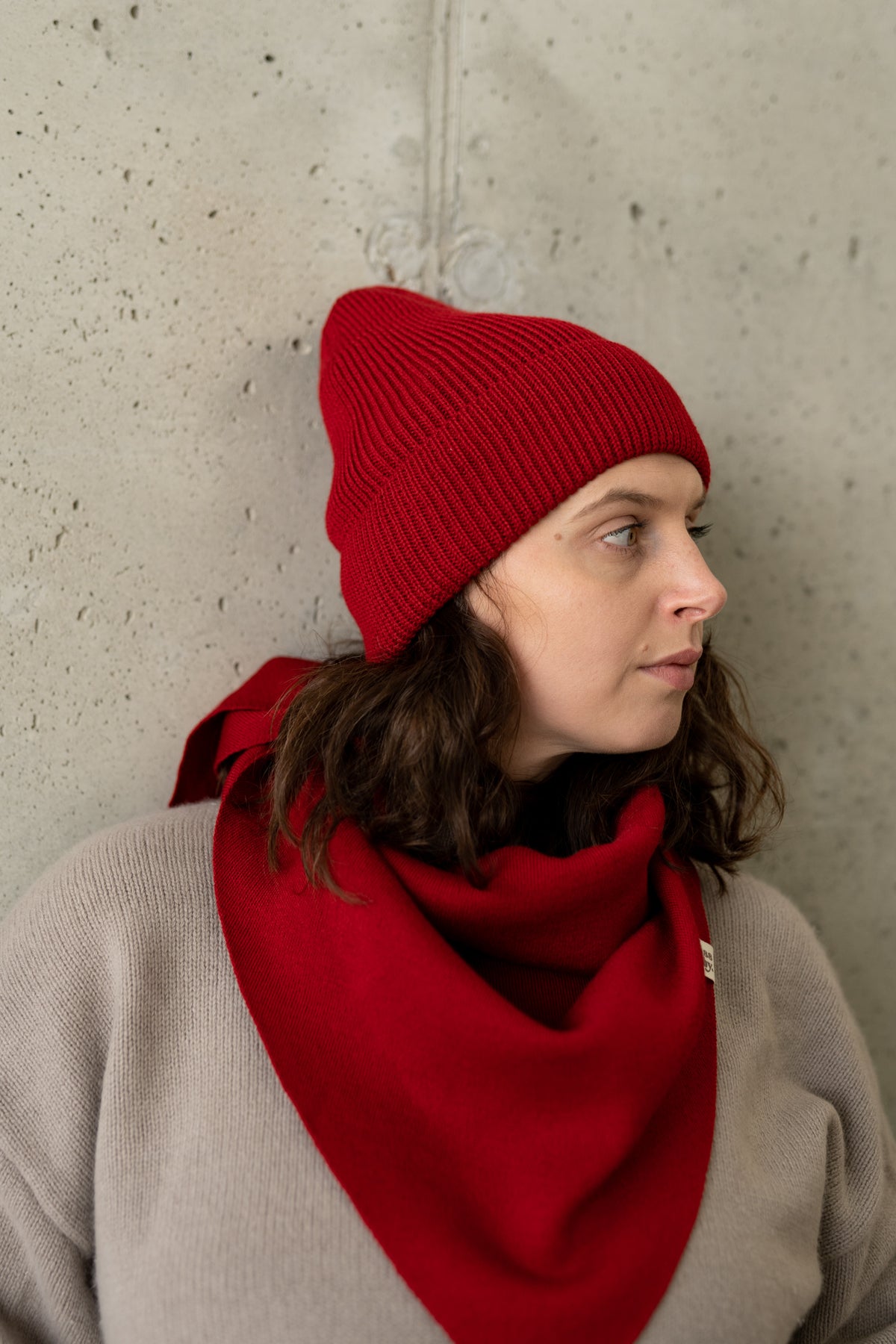 CHUSTA merino CHERRY MAMA