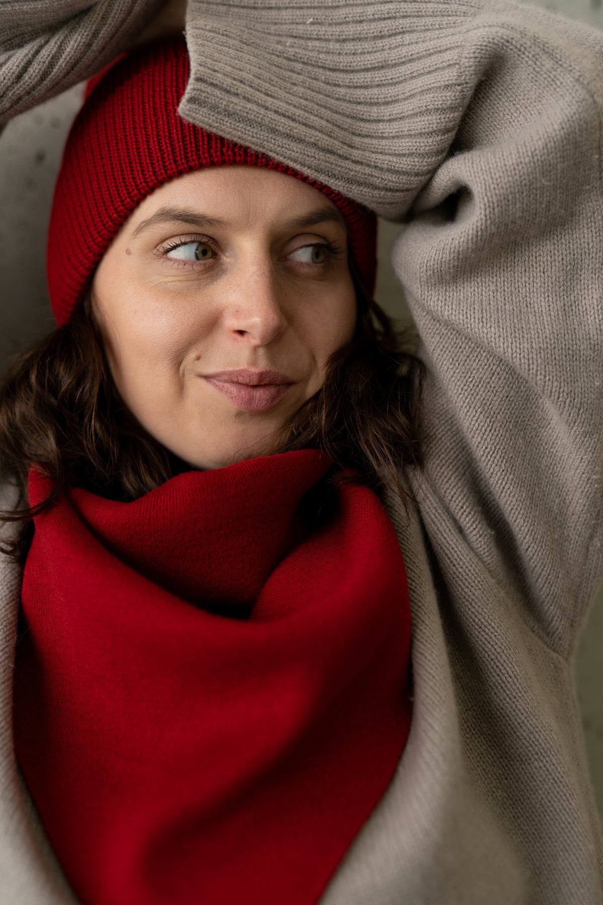 CHUSTA merino CHERRY MAMA