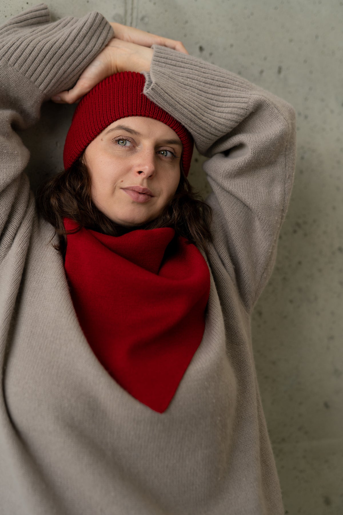 CHUSTA merino CHERRY MAMA