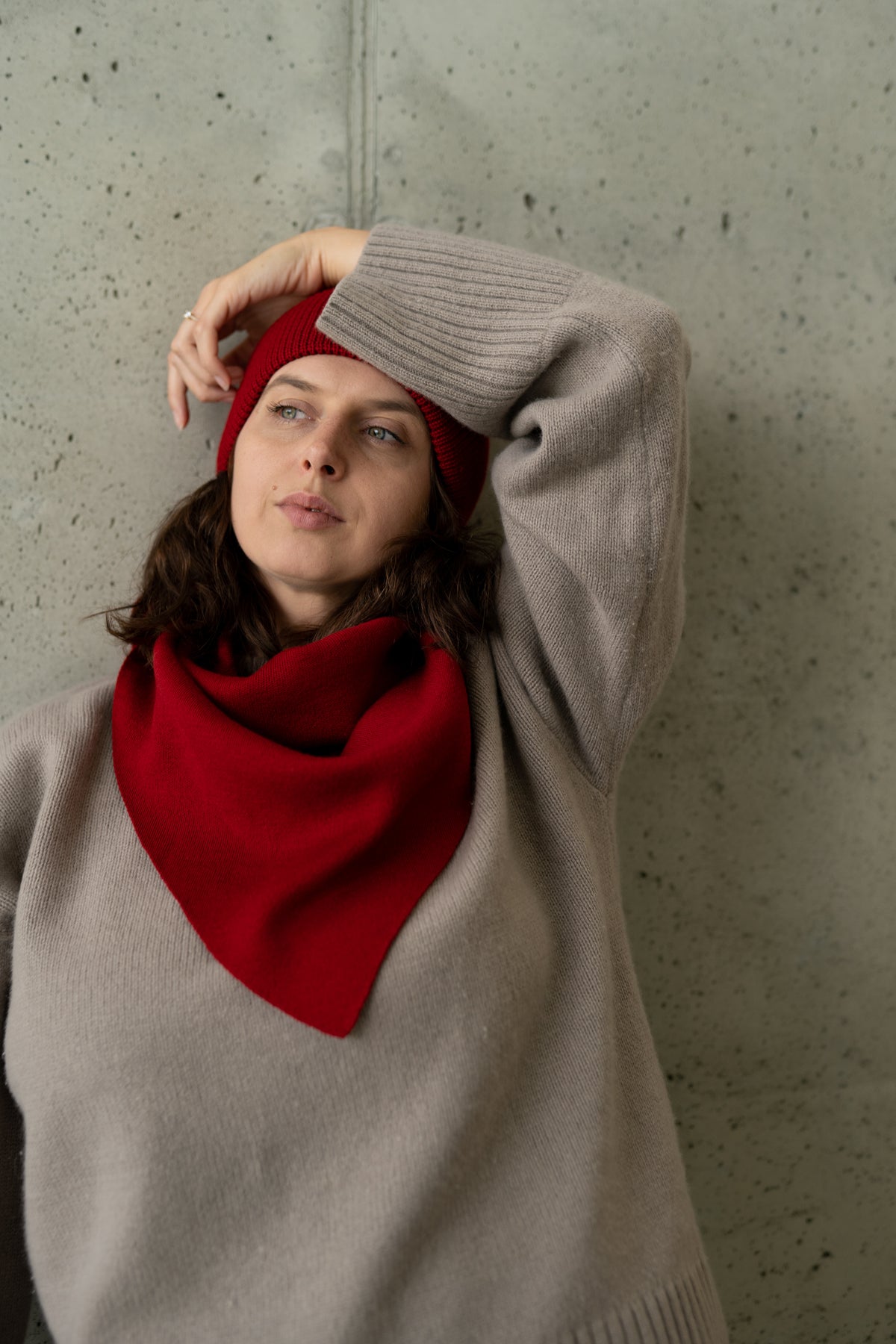 CHUSTA merino CHERRY MAMA