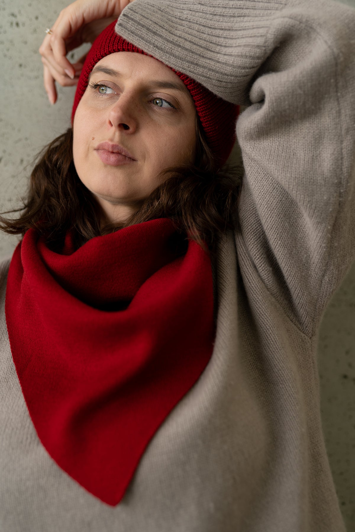 CHUSTA merino CHERRY MAMA