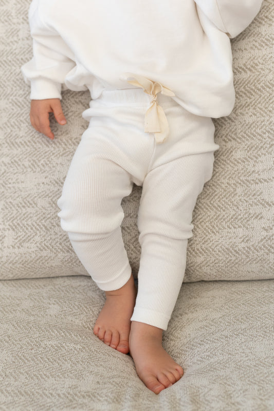 Legginsy ŚMIETANKOWE