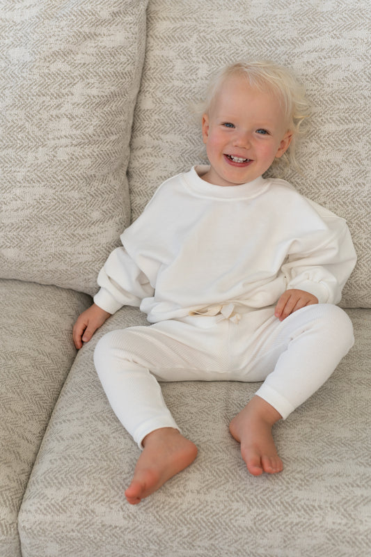 Legginsy ŚMIETANKOWE